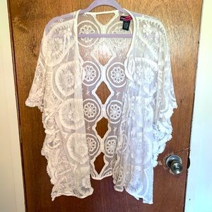 Say What? Ivory blouse XL